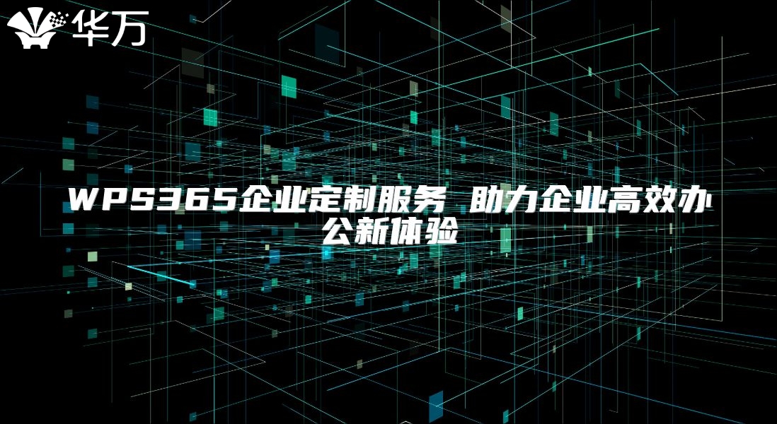 WPS365企業定制服務 助力企業高效辦公新體驗