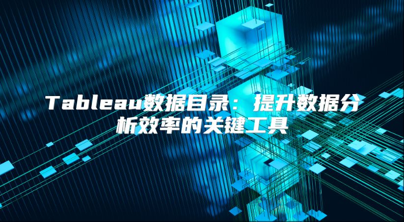 Tableau數據目錄：提升數據分析效率的關鍵工具